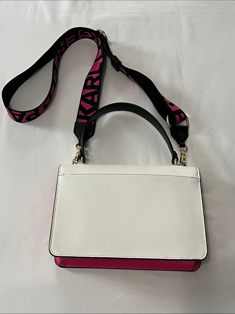 Karl Lagerfeld Paris Simone Rainbow Studded Crossbody - Picture 4 of 14